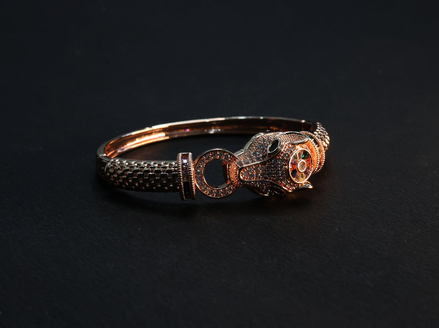 Serpentis rhinestone studded bracelet women