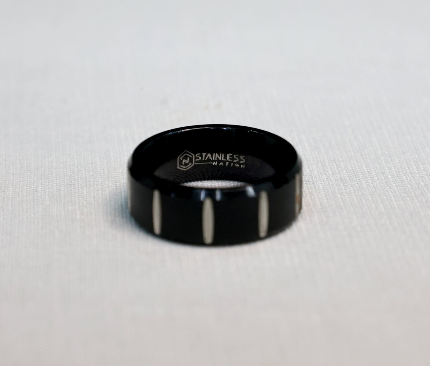 Metallica black ring band for men