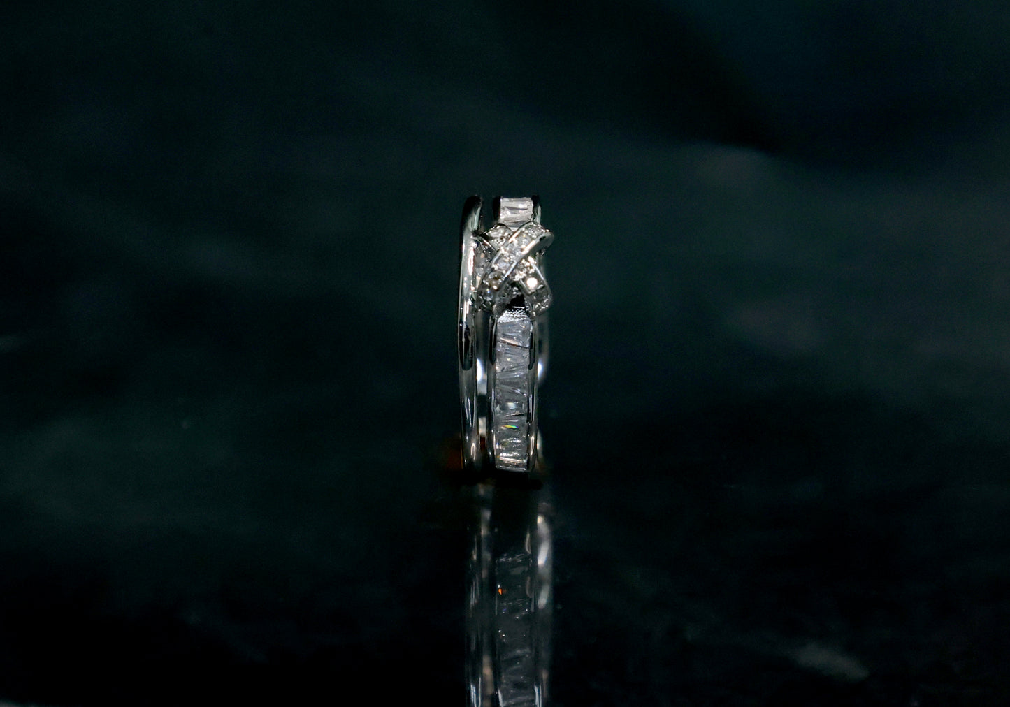 Swarovski embellishments silver anti tarnish ring