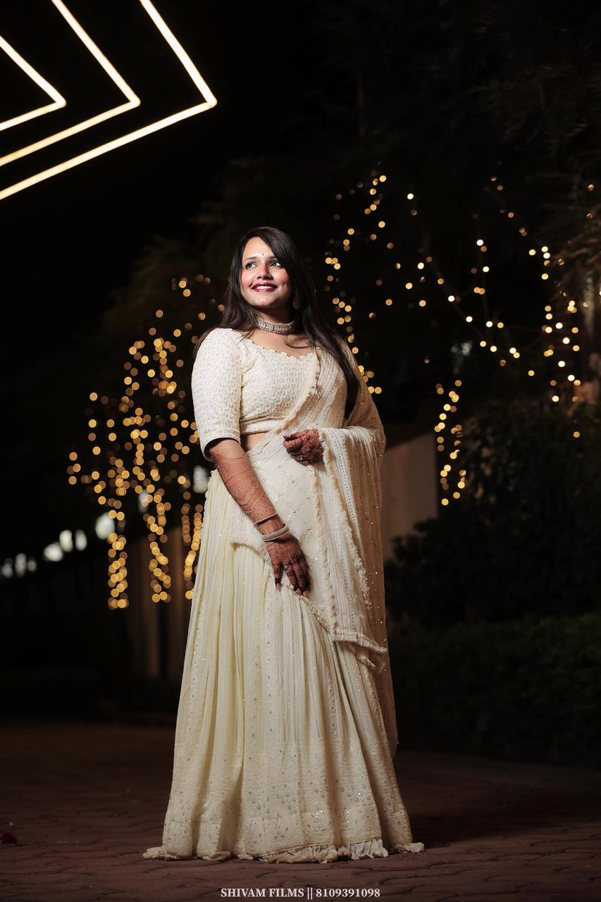 Mirror mirage lehenga with blouse and dupatta