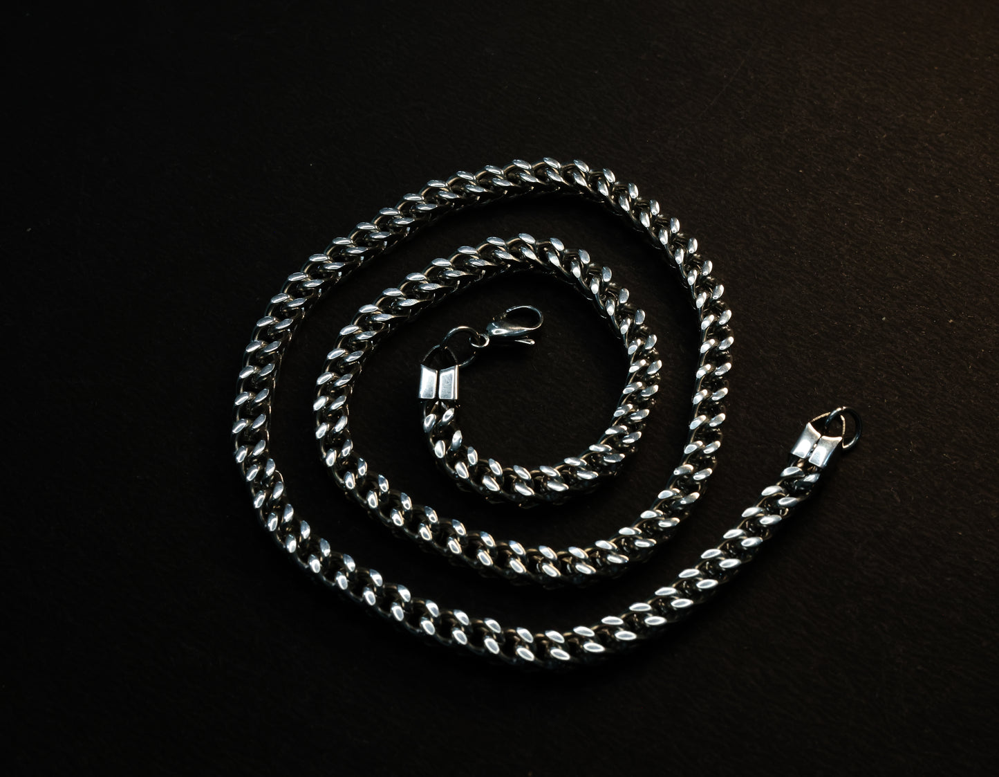 Heavy Silver block chain for men