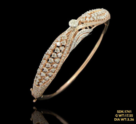 Sparking diamond braclet in 14kt gold