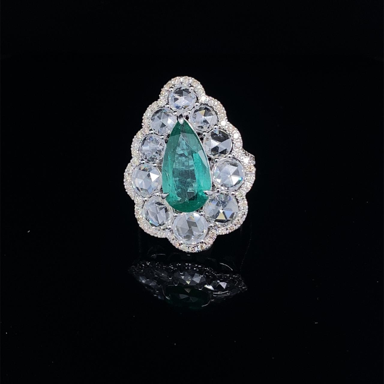 Green Diamond Ring