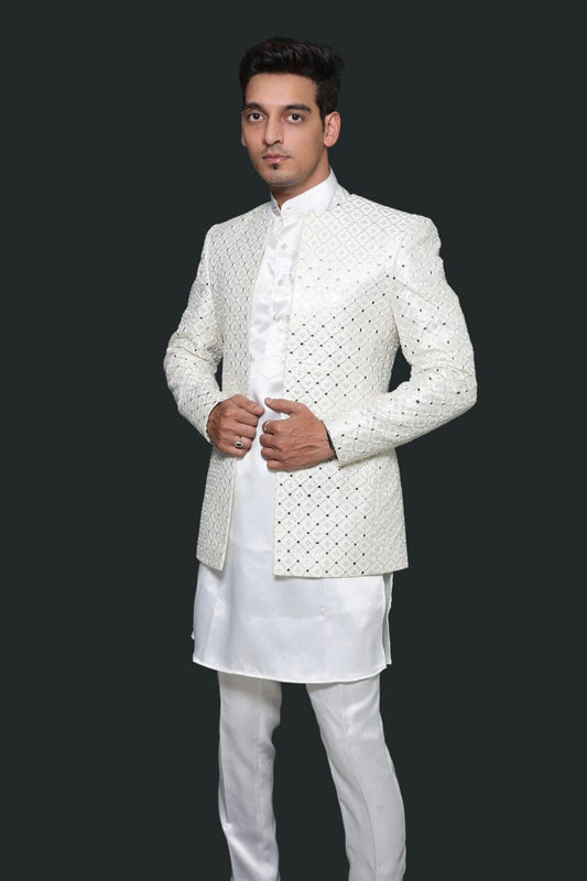 Mirror work Indowestern with kurta and pajama