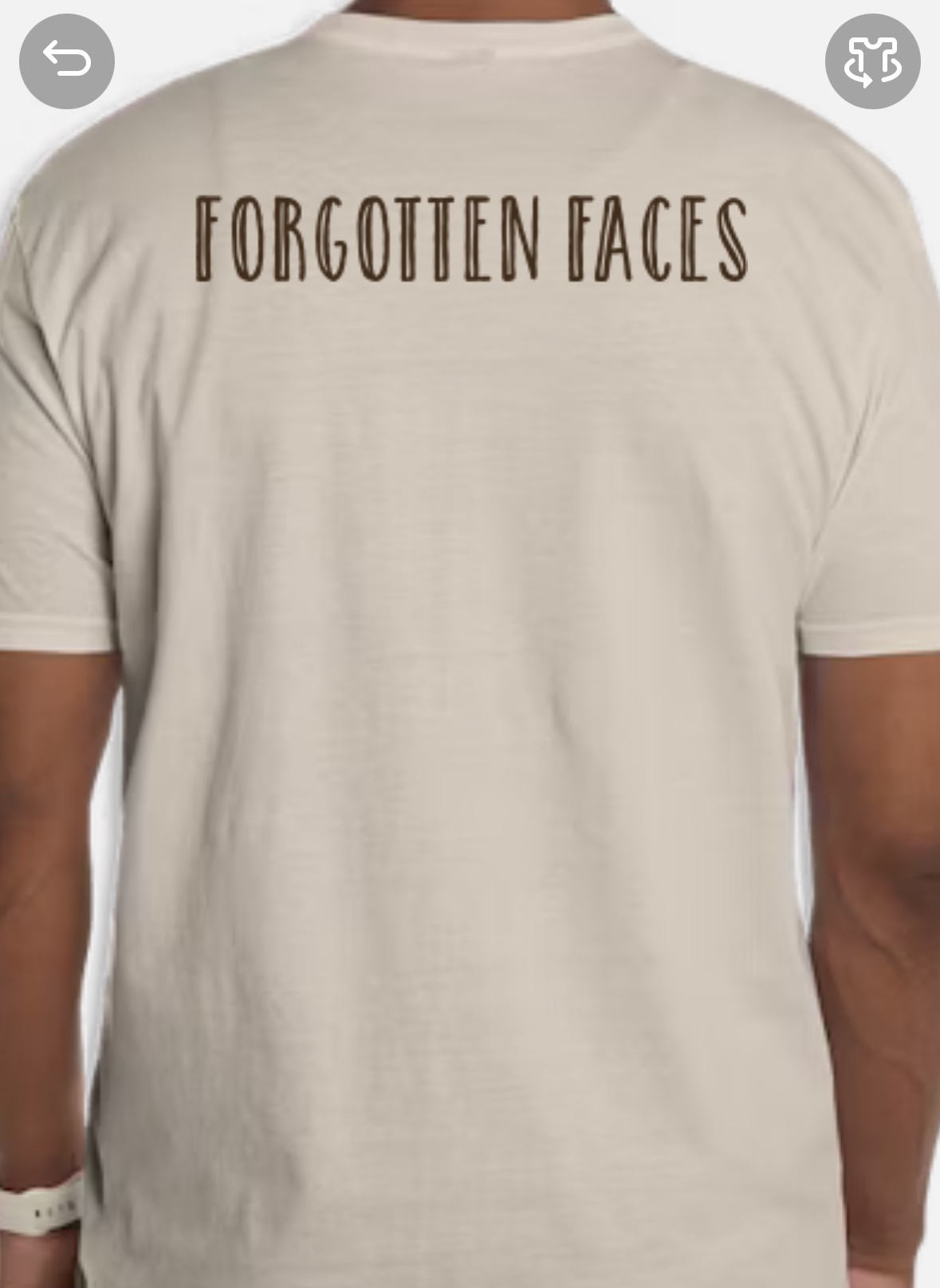 Forgotten faces drop shoulder T-Shirt